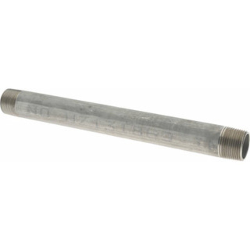 Merit Brass 1 x 12 316/316L Stainless Steel Pipe Nipple Welded, Threaded, Schedule 40 6016-1200 – 36905073