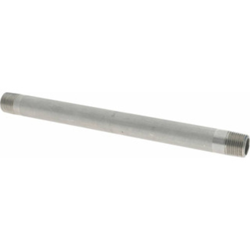 Merit Brass 3/8 x 8 304/304L Stainless Steel Pipe Nipple Welded, Threaded, Schedule 40 4006-800 – 36903433