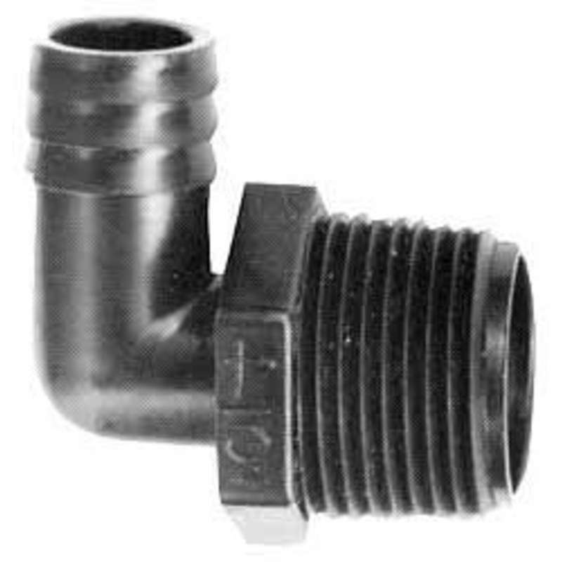 NewAge Industries 1/4 Barb, 3/8 NPT, Multiple Barbed Tube Elbow Polyethylene, Male 5013323 – 79871687