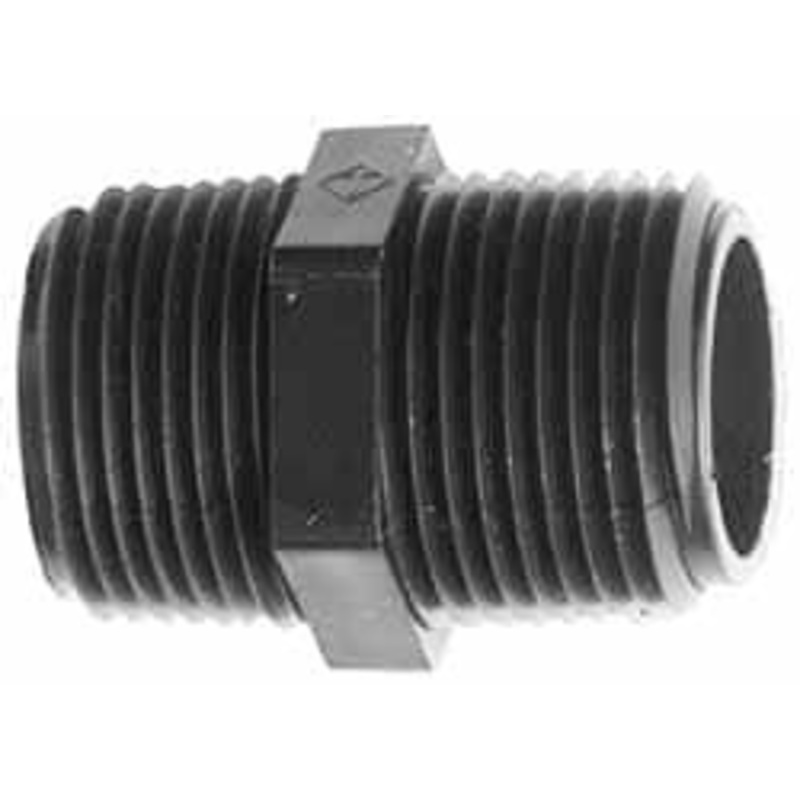 NewAge Industries Nylon Threaded Tube Hex Nipple 1/2 ID x 1/2 OD 5002130 – 48465587