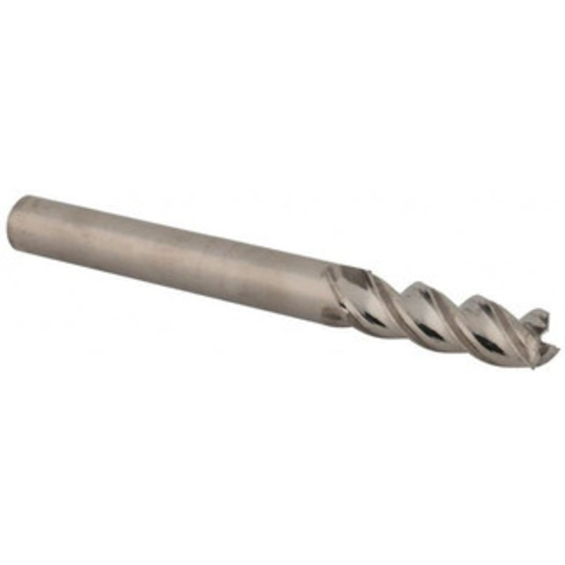 Niagara Cutter 1/4, 3/4 LOC, 1/4 Shank Diam, 2-1/2 OAL, 3 Flute, Solid Carbide Square End Mill Single End, Uncoated, Spiral Flute, 45 Helix, Centercutting, Right Hand Cut, Right Hand Flute, Series A345 17003141 – 08653628