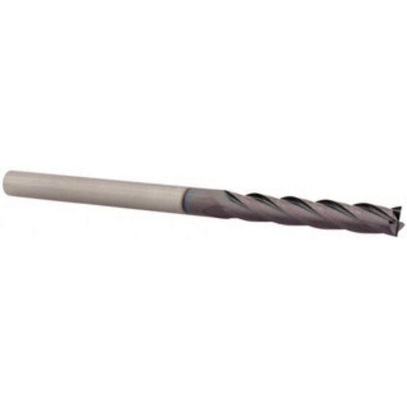 Niagara Cutter 3/16, 1-1/8 LOC, 3/16 Shank Diam, 3 OAL, 4 Flute, Solid Carbide Square End Mill Single End, TiAlN Finish, Spiral Flute, 30 Helix, Centercutting, Right Hand Cut, Right Hand Flute, Series C430 17005519 – 36704286