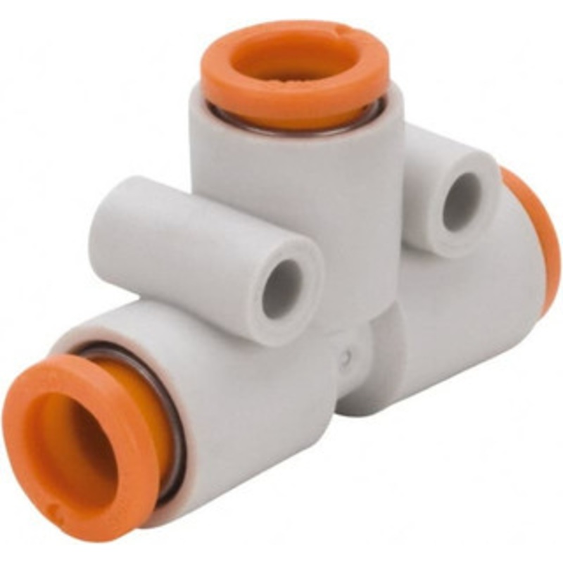 SMC Pneumatics 1/8 OD, Brass/Polybutylene Push-to-Connect Union Tee 145 Max psi KQ2T01-00A – 51432631