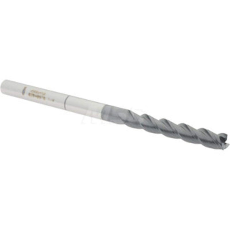 Accupro 1/4, 1-1/2 LOC, 1/4 Shank Diam, 4 OAL, 3 Flute, Solid Carbide Square End Mill Single End, AlTiN Finish, Spiral Flute, 40 Helix, Centercutting, Right Hand Cut, Right Hand Flute 12182243 – 82840976