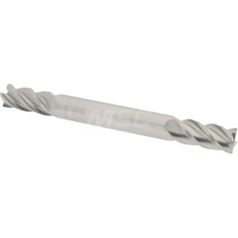 Accupro 1/4, 1/2 LOC, 1/4 Shank Diam, 2-1/2 OAL, 4 Flute, Solid Carbide Square End Mill Double End, Uncoated, Spiral Flute, 40 Helix, Centercutting, Right Hand Cut, Right Hand Flute 12185218 – 07764293