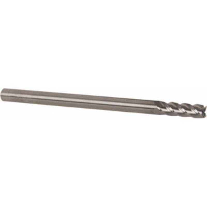 Accupro 1/4, 3/4 LOC, 1/4 Shank Diam, 4 OAL, 4 Flute, Solid Carbide Square End Mill Single End, Uncoated, Spiral Flute, 40 Helix, Centercutting, Right Hand Cut, Right Hand Flute 12176938 – 00037713