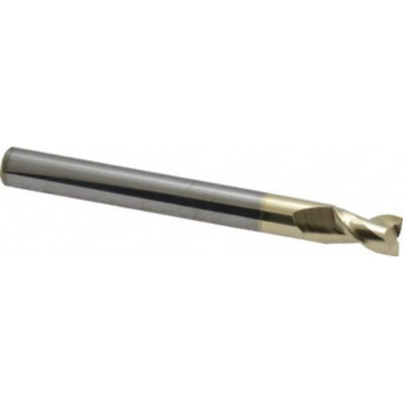 Accupro 1/4, 3/8 LOC, 1/4 Shank Diam, 2-1/2 OAL, 2 Flute, Solid Carbide Square End Mill Single End, ZrN Finish, Spiral Flute, Centercutting, Right Hand Cut, Right Hand Flute 251S250C5 – 93261816