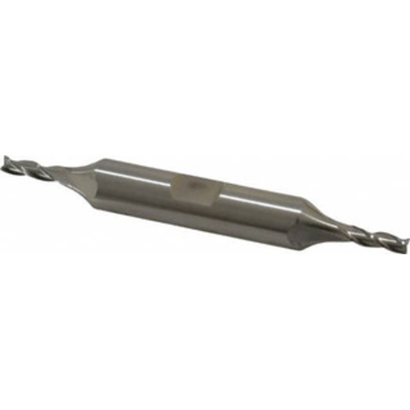Cleveland 1/8, 3/8 LOC, 3/8 Shank Diam, 3-1/16 OAL, 3 Flute, High Speed Steel Square End Mill Double End, Uncoated, Spiral Flute, 30 Helix, Centercutting, Right Hand Cut, Right Hand Flute, Series HD-3 C39575 – 87413837