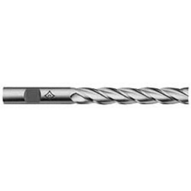 Cleveland 5/8, 4 LOC, 5/8 Shank Diam, 6-1/8 OAL, 4 Flute, High Speed Steel Square End Mill Single End, TiN Finish, Spiral Flute, 30 Helix, Centercutting, Right Hand Cut, Right Hand Flute, Series HG-4C C33449 – 87417879