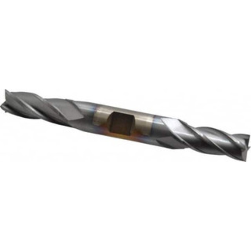 Cleveland 7/16, 1 LOC, 1/2 Shank Diam, 4-1/2 OAL, 4 Flute, Cobalt Square End Mill Double End, TiCN Finish, Spiral Flute, 30 Helix, Centercutting, Right Hand Cut, Right Hand Flute, Series HDC-4C C32994 – 87422556