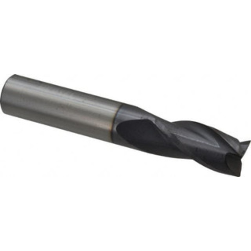 Hertel 1/2, 1 LOC, 1/2 Shank Diam, 3 OAL, 3 Flute, Solid Carbide Square End Mill Single End, AlTiN Finish, 30 Helix, Centercutting, Right Hand Cut 750319 – 59928432