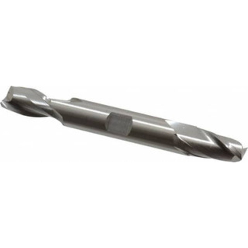 Hertel 12mm, 13/16 LOC, 1/2 Shank Diam, 3-3/4 OAL, 2 Flute, Cobalt Square End Mill Double End, Uncoated, Centercutting 12940 – 89331946