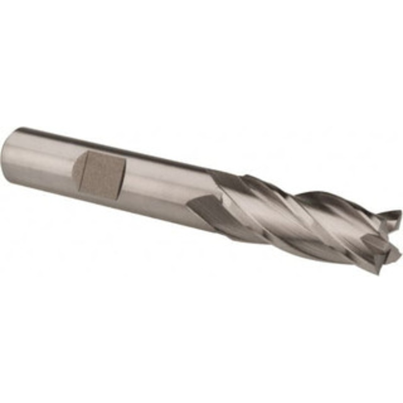 Hertel 13/32, 1 LOC, 3/8 Shank Diam, 2-11/16 OAL, 4 Flute, High Speed Steel Square End Mill Single End, Uncoated, Spiral Flute, 30 Helix, Centercutting, Right Hand Cut, Right Hand Flute E1039926 – 41115205