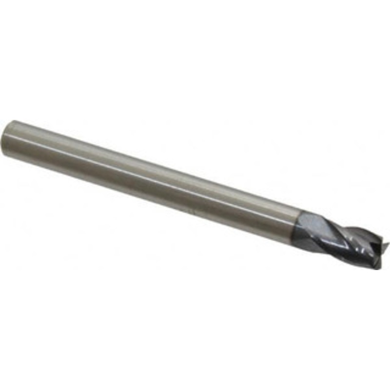 Hertel 3/16, 5/16 LOC, 3/16 Shank Diam, 2 OAL, 4 Flute, Solid Carbide Square End Mill Single End, AlTiN Finish, Spiral Flute, 30 Helix, Centercutting, Right Hand Cut, Right Hand Flute 750355 – 89319461