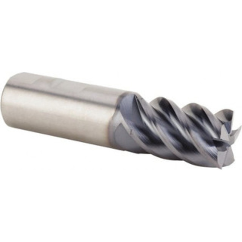 Kennametal 1, 2 LOC, 1 Shank Diam, 4 OAL, 5 Flute, Solid Carbide Square End Mill Single End, AlTiN Finish, Spiral Flute, 47 Helix, Centercutting, Right Hand Cut, Right Hand Flute, Series HPFSS 4048626 – 46871745