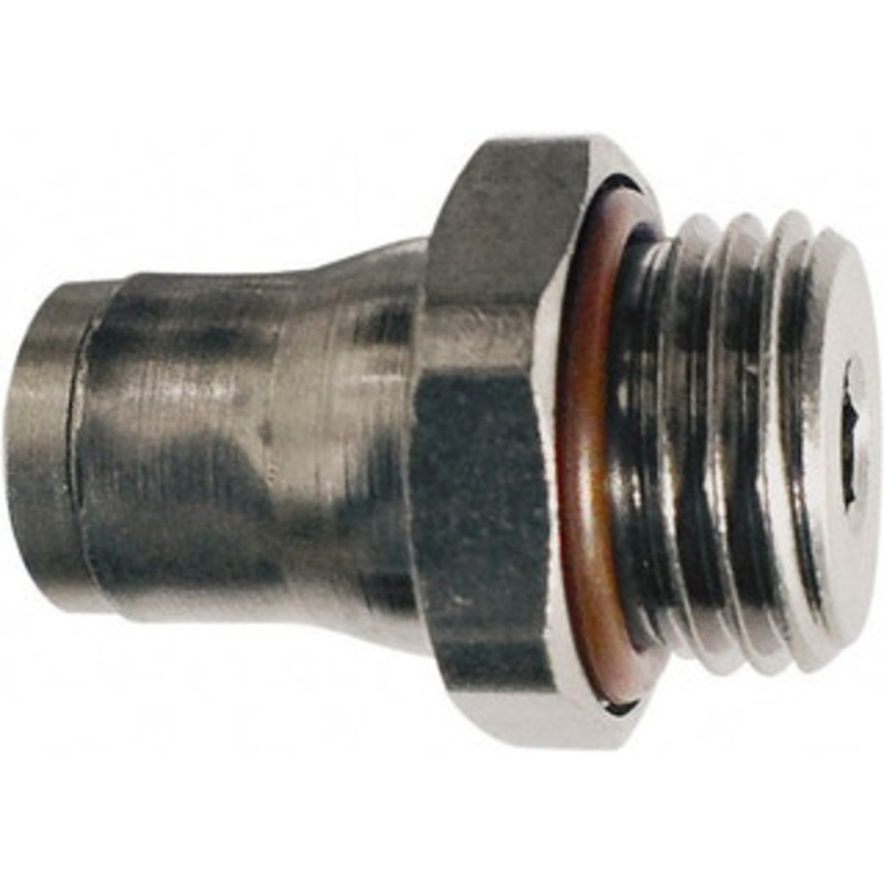 Legris 10mm Outside Diam, 3/8 BSPP, Nickel Plated Brass Push-to-Connect Tube Male Connector 435 Max psi, Tube to Male BSPP Connection, FKM O-Ring 3601 10 17 – 04751087