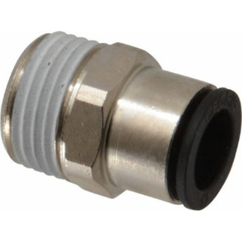 Legris 12mm Outside Diam, 1/2 BSPT, Nickel Plated Brass Push-to-Connect Tube Male Connector 290 Max psi 3175 12 21 – 48684245