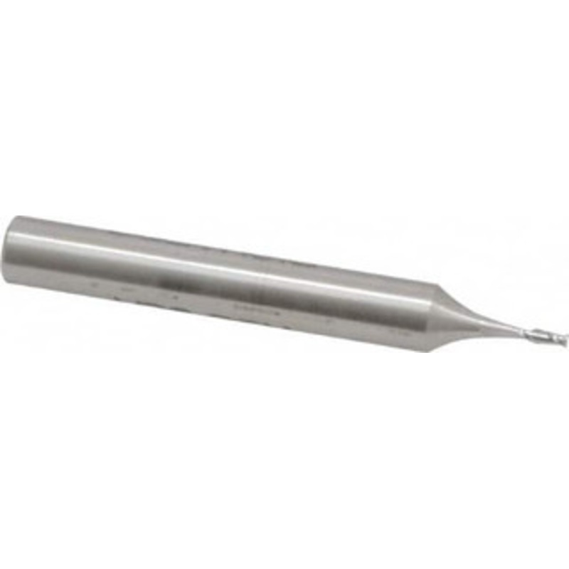 Made in USA 0.04, 0.12 LOC, 3/16 Shank Diam, 1-1/2 OAL, 2 Flute, High Speed Steel Square End Mill Single End, Uncoated, Centercutting 846-.040 – 71768402