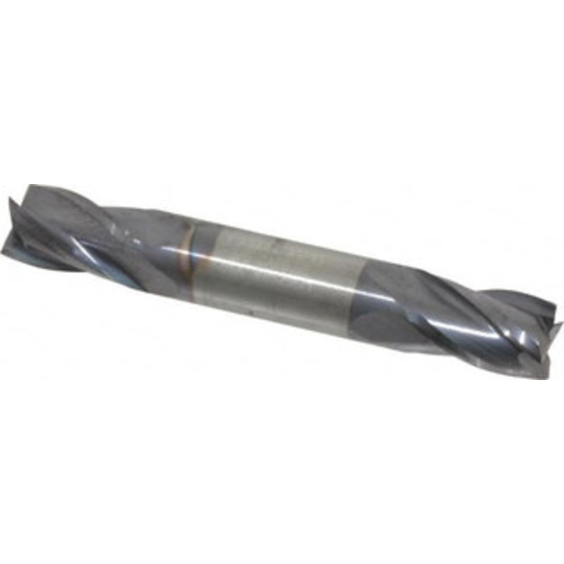 Niagara Cutter 3/8, 9/16 LOC, 3/8 Shank Diam, 2-1/2 OAL, 4 Flute, Solid Carbide Square End Mill Double End, TiAlN Finish, Spiral Flute, 30 Helix, Centercutting, Right Hand Cut, Right Hand Flute, Series CSD430 17006425 – 67291930