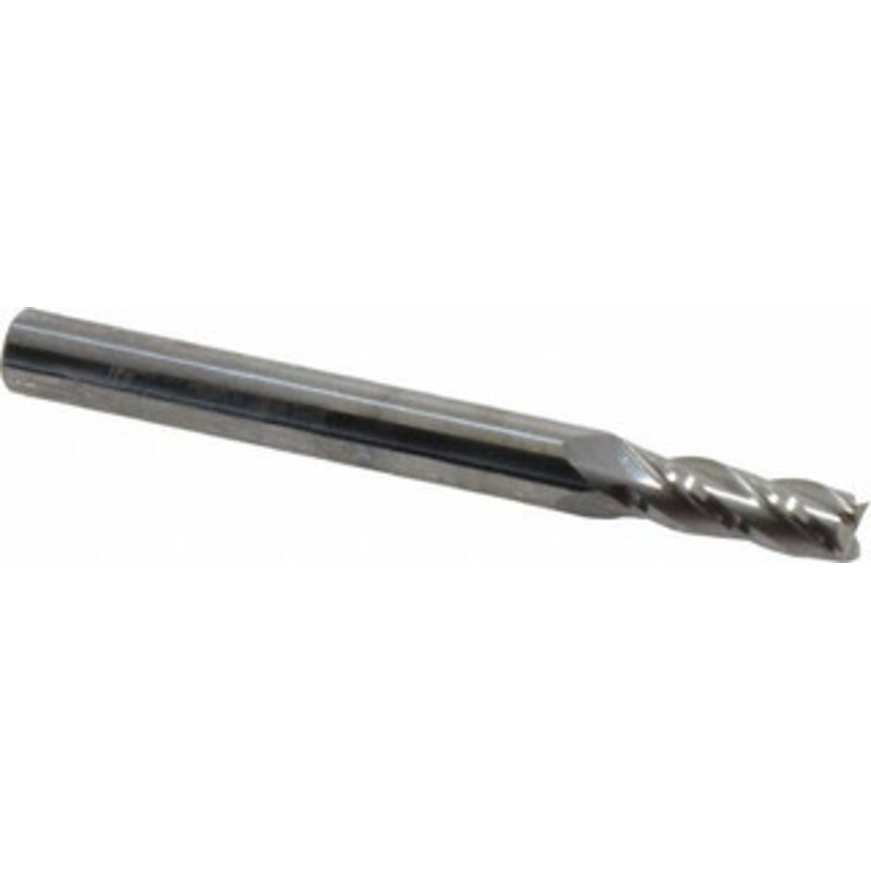 Niagara Cutter 7/32, 5/8 LOC, 1/4 Shank Diam, 2-1/2 OAL, 4 Flute, Solid Carbide Square End Mill Single End, Uncoated, Spiral Flute, 30 Helix, Centercutting, Right Hand Cut, Right Hand Flute, Series C430 17005309 – 36701381