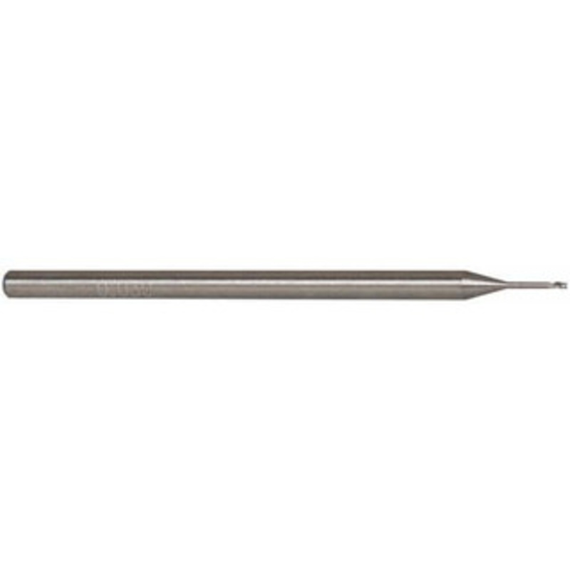 Accupro 0.03, 0.045 LOC, 1/8 Shank Diam, 2-1/2 OAL, 3 Flute, Solid Carbide Square End Mill Single End, Uncoated, Spiral Flute, 30 Helix, Centercutting, Series Miniature 6500996 – 58747478