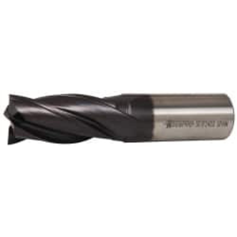 Accupro 1, 2 LOC, 1 Shank Diam, 4-1/2 OAL, 4 Flute, Powdered Metal Square End Mill Single End, TiAlN Finish, Spiral Flute, 30 Helix, Centercutting, Right Hand Cut, Right Hand Flute 39476 – 55172423