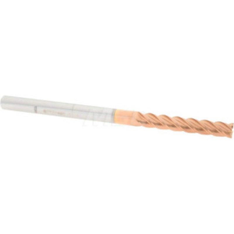 Accupro 3/16, 1-1/8 LOC, 3/16 Shank Diam, 3 OAL, 4 Flute, Solid Carbide Square End Mill Single End, TiCN Finish, Spiral Flute, 40 Helix, Centercutting, Right Hand Cut, Right Hand Flute 12183211 – 07771405