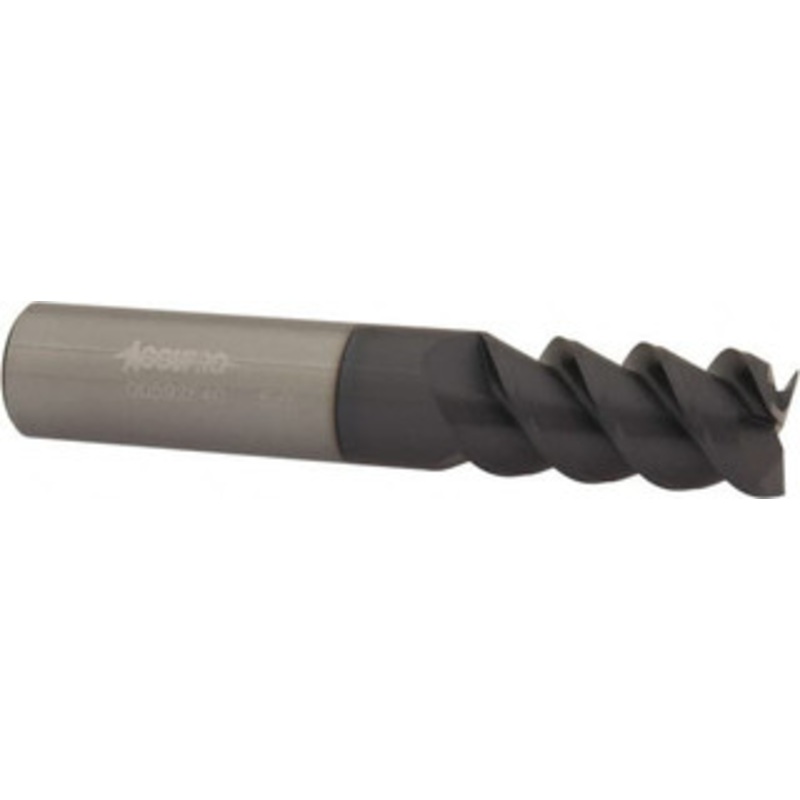 Accupro 5/8, 1-1/4 LOC, 5/8 Shank Diam, 3-1/2 OAL, 3 Flute, Solid Carbide Square End Mill Single End, AlTiN Finish, Spiral Flute, 60 Helix, Centercutting, Right Hand Cut, Right Hand Flute 12181171 – 00592840