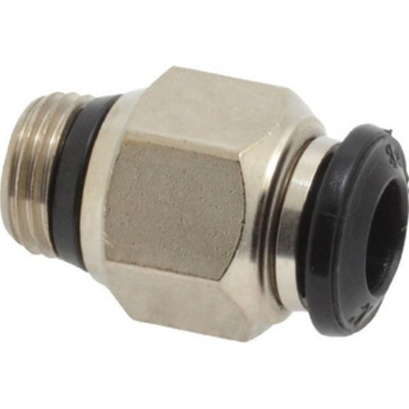Aignep USA 6mm Outside Diam, 1/8 Universal, Nickel Plated Brass Push-to-Connect Tube Male Connector 250 Max psi, Tube to Universal Thread Connection, Buna O-Ring 50000N-6-1/8 – 82171760