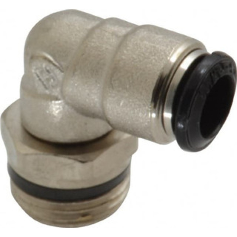 Aignep USA 8mm Outside Diam, 3/8 Universal, Nickel Plated Brass Push-to-Connect Tube Male Swivel Elbow 250 Max psi, Tube to Universal Thread Connection, Buna O-Ring 50110N-8-3/8 – 72286115