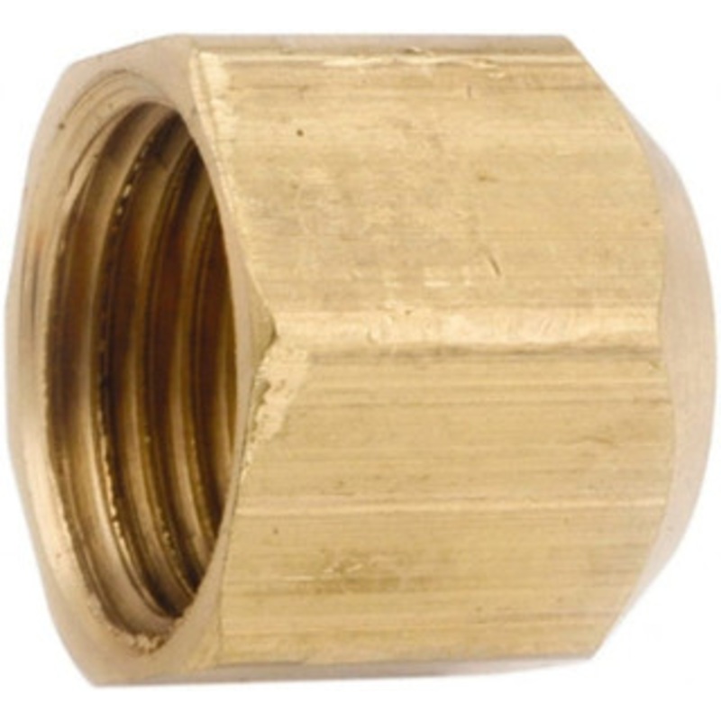 Anderson Metals 5/16 Tube OD 45 Brass Flared Tube Cap Flare Ends 754040-05 – 55505424