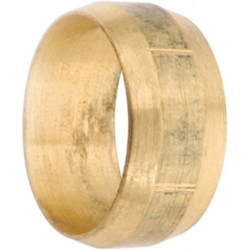 Anderson Metals 7/16 Tube OD Brass Compression Tube Sleeve Sleeve Ends, 200 Max psi 730060-07 – 55508188