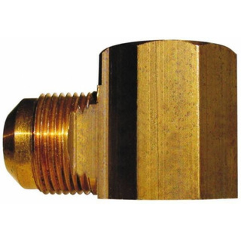CerroBrass 1/2 Tube OD x 3/4 Thread 45 Brass Flared Tube Female Elbow Flare x FIP Ends P-E3-8E – 36985075