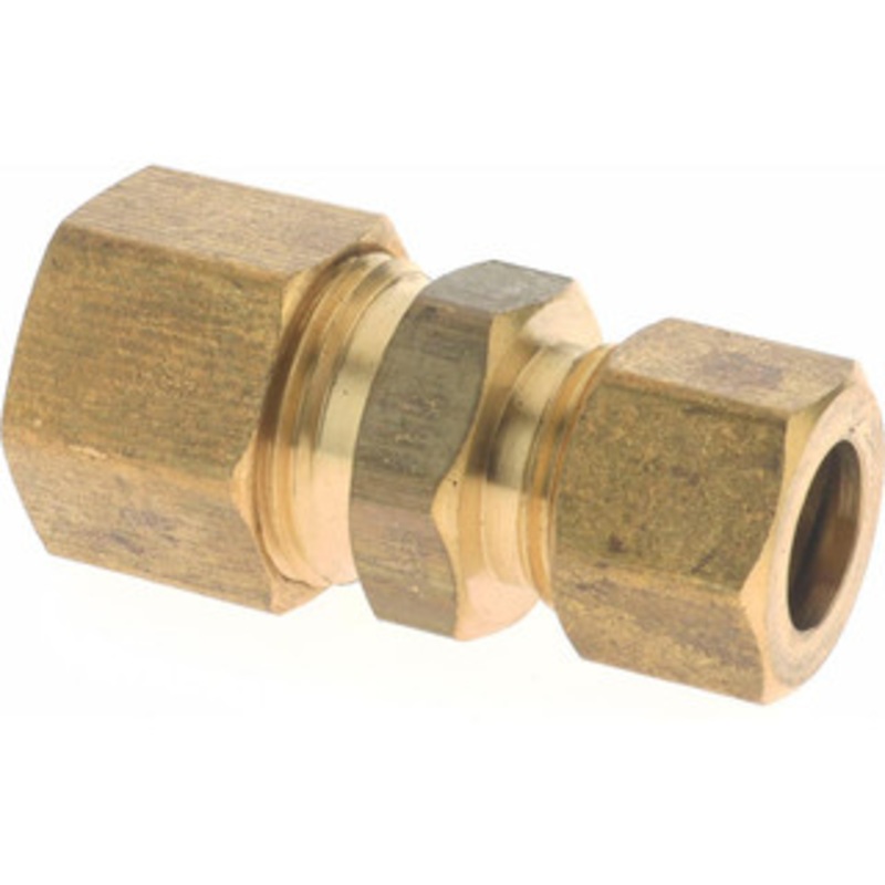 CerroBrass 1/2 x 3/8 Tube OD Brass Compression Tube Union Comp x Comp Ends P-62A-86 – 36983138