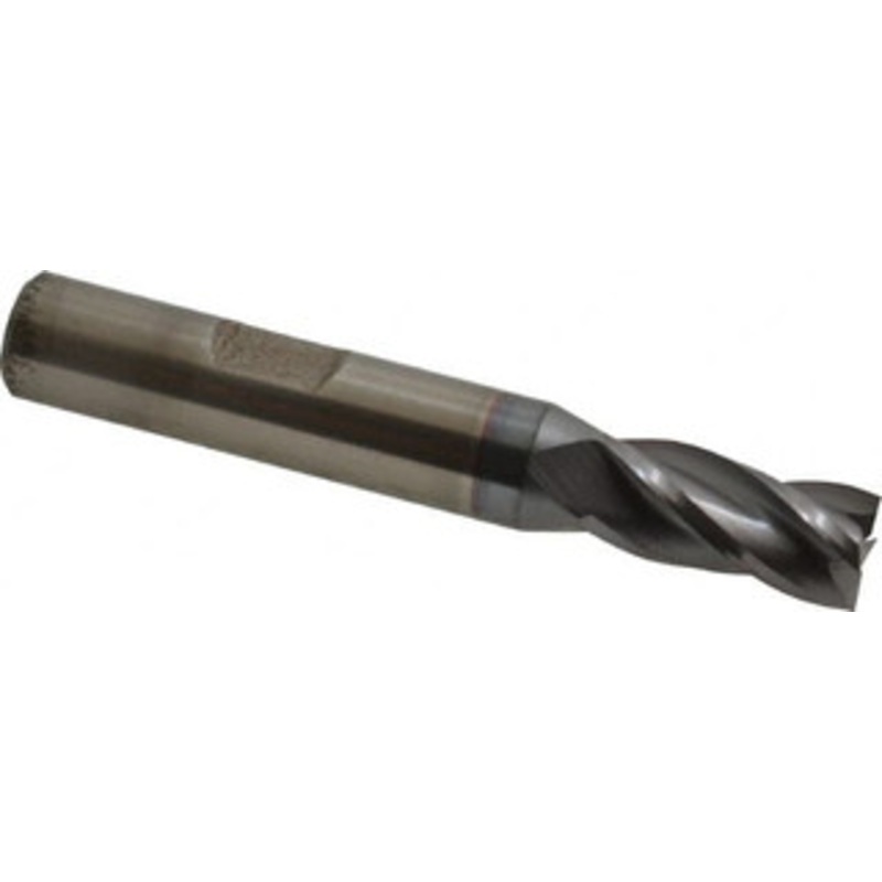 Cleveland 11/32, 3/4 LOC, 3/8 Shank Diam, 2-1/2 OAL, 4 Flute, High Speed Steel Square End Mill Single End, TiCN Finish, Spiral Flute, 30 Helix, Centercutting, Right Hand Cut, Right Hand Flute, Series HG-4C C33254 – 87379350