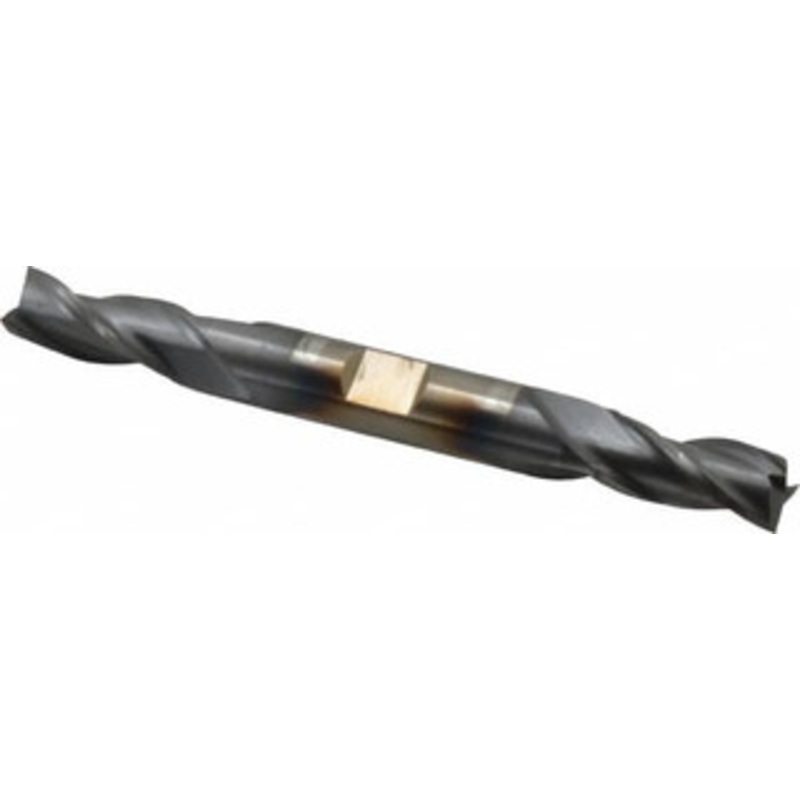 Cleveland 11/32, 3/4 LOC, 3/8 Shank Diam, 3-1/2 OAL, 3 Flute, High Speed Steel Square End Mill Double End, TiCN Finish, Spiral Flute, 30 Helix, Centercutting, Right Hand Cut, Right Hand Flute, Series HD-3 C39624 – 87414397