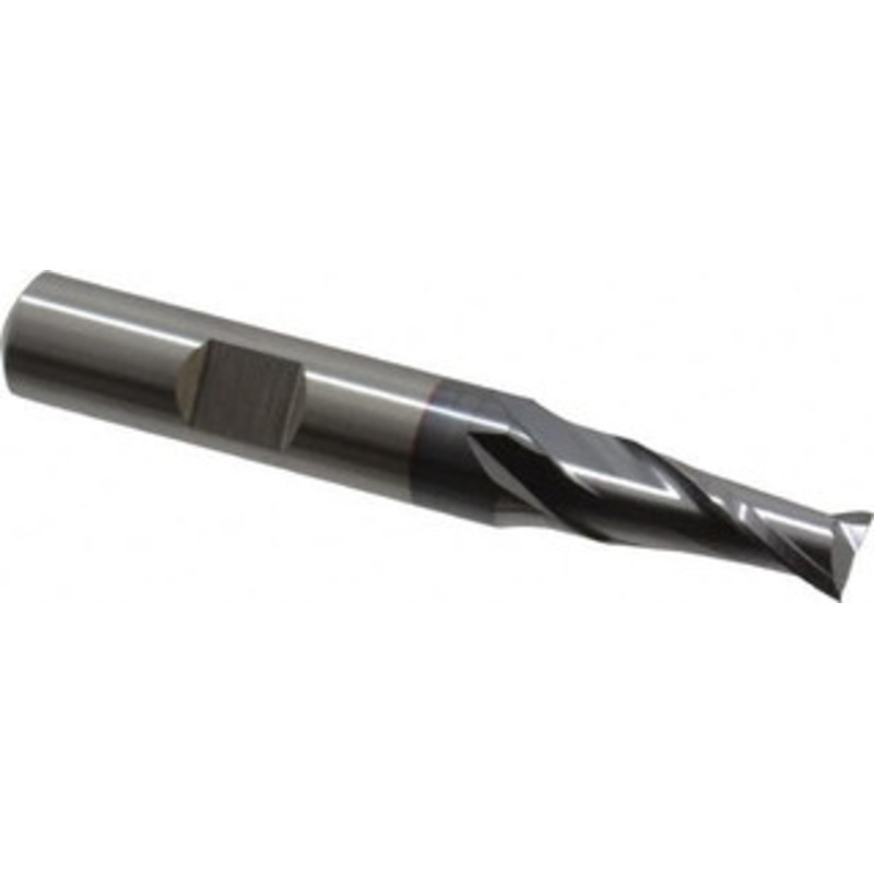 Cleveland 19/64, 9/16 LOC, 3/8 Shank Diam, 2-1/2 OAL, 2 Flute, Cobalt Square End Mill Single End, TiCN Finish, Spiral Flute, 30 Helix, Centercutting, Right Hand Cut, Right Hand Flute, Series HGC-2 C32537 – 87376232