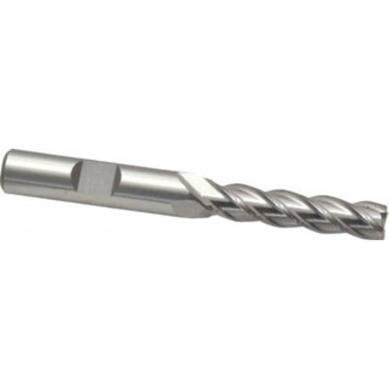 Cleveland 5/16, 1-3/8 LOC, 3/8 Shank Diam, 3-1/8 OAL, 4 Flute, Powdered Metal Square End Mill Single End, Uncoated, Spiral Flute, 37 Helix, Centercutting, Right Hand Cut, Right Hand Flute, Series PM-4 C43291 – 87446233