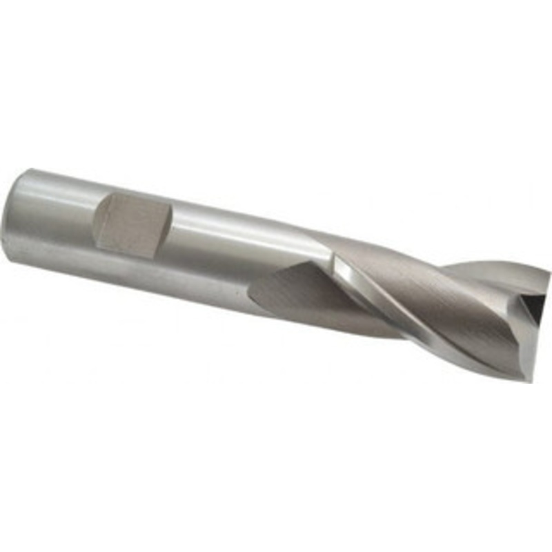 Cleveland 7/8, 1-1/2 LOC, 3/4 Shank Diam, 4-1/8 OAL, 2 Flute, High Speed Steel Square End Mill Single End, Uncoated, Spiral Flute, 30 Helix, Centercutting, Right Hand Cut, Right Hand Flute, Series HG-2 C41636 – 87393054