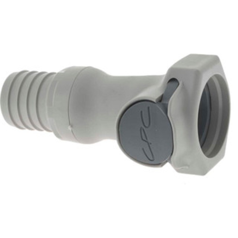 CPC Colder Products 3/8 Nominal Flow, 3/4 ID, Female, Inline Hose Barb-Female Socket 60 Max psi, 32 to 230F, Polypropylene Coupling, EPDM O-Ring HFCD171212 – 48732713