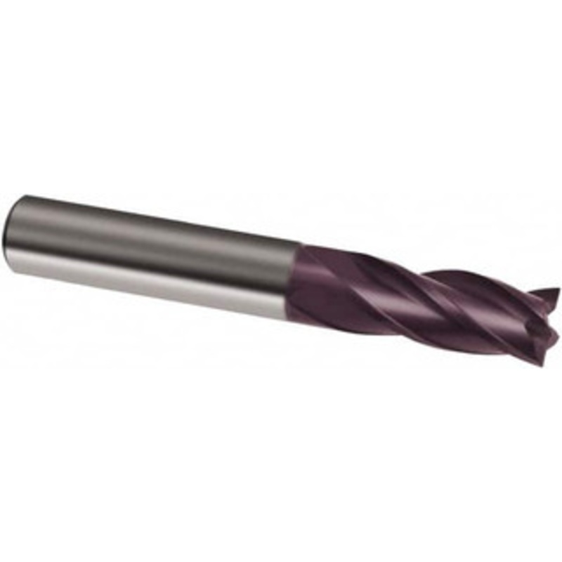 Guhring 5/32, 1/2 LOC, 3/16 Shank Diam, 2 OAL, 4 Flute, Solid Carbide Square End Mill Single End, FIREX Finish, Spiral Flute, 30 Helix, Right Hand Cut, Right Hand Flute, Series 3153 9031530039700 – 58535600