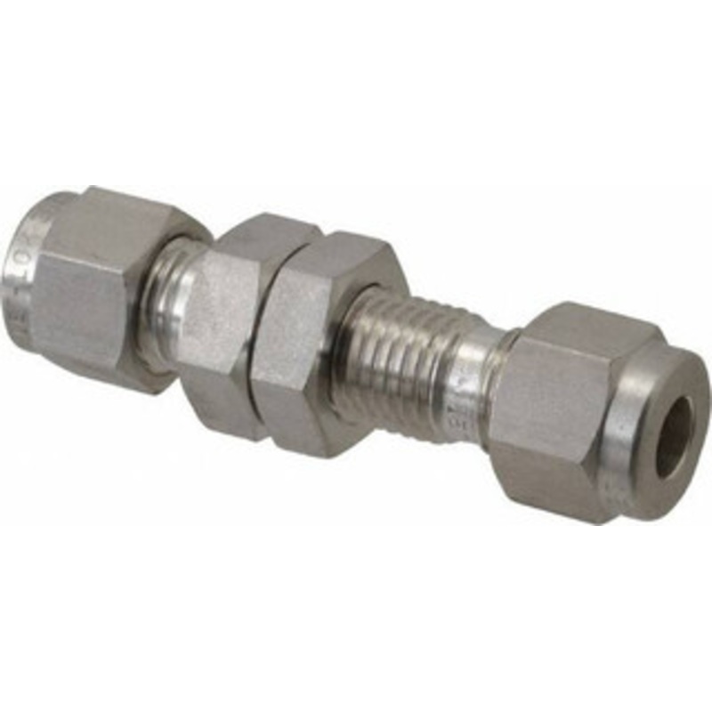 Ham-Let 1/4 Tube OD Stainless Steel Compression Tube Bulkhead Union Comp x Comp Ends 3002424 – 89370258