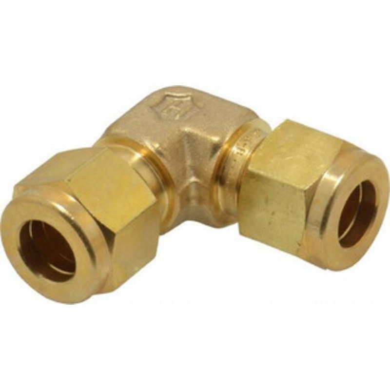 Ham-Let 3/8 Tube OD Brass Compression Tube Union Elbow Comp x Comp Ends 3101889 – 89370662