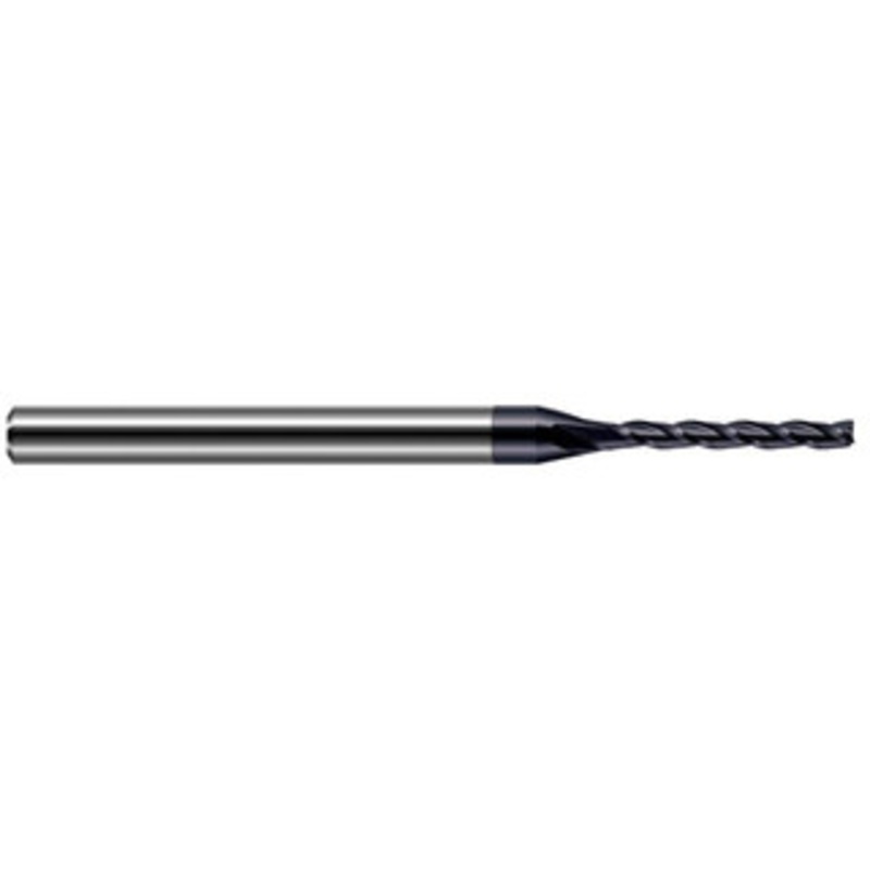 Harvey Tool 1/16, 1/2 LOC, 1/8 Shank Diam, 2-1/2 OAL, 3 Flute Solid Carbide Square End Mill Single End, AlTiN Finish, 30 Helix, Centercutting, RH Flute, RH Cut 33662-C3 – 07106982