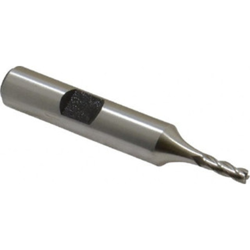 Hertel 1/8, 3/8 LOC, 3/8 Shank Diam, 2-5/16 OAL, 4 Flute, High Speed Steel Square End Mill Single End, Uncoated, Spiral Flute, 30 Helix, Centercutting, Right Hand Cut, Right Hand Flute E1039008 – 41115122