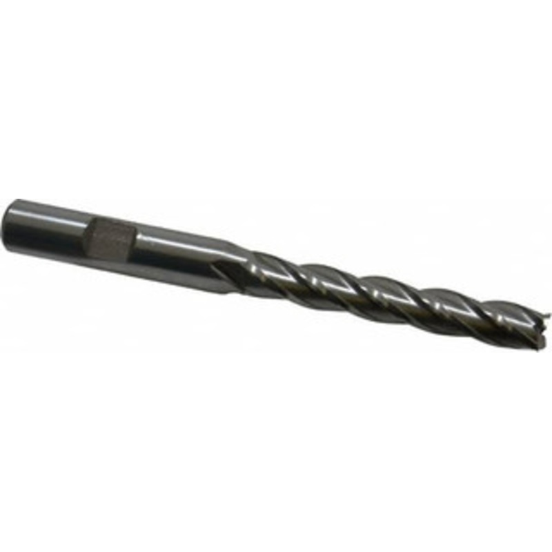 Hertel 5/16, 2 LOC, 3/8 Shank Diam, 3-3/4 OAL, 4 Flute, High Speed Steel Square End Mill Single End, Uncoated, Spiral Flute, 30 Helix, Right Hand Cut, Right Hand Flute E1036020 – 41118357