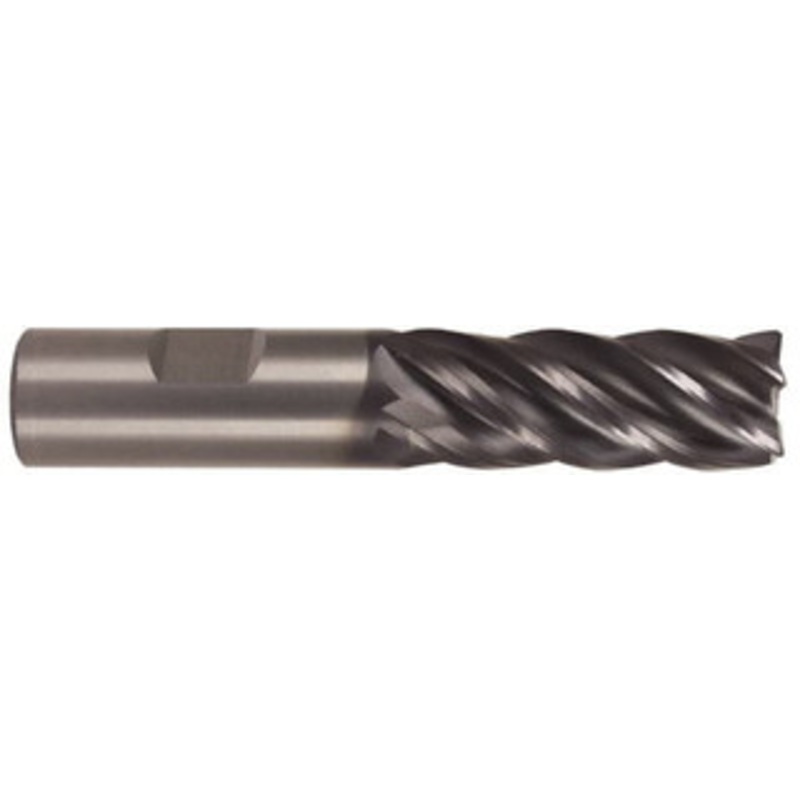 Kennametal 3/4, 1-1/2 LOC, 3/4 Shank Diam, 4 OAL, 5 Flute, Solid Carbide Square End Mill Single End, AlTiN Finish, Spiral Flute, 38 Helix, Right Hand Cut, Right Hand Flute, Series UDDE 3580819 – 85071876