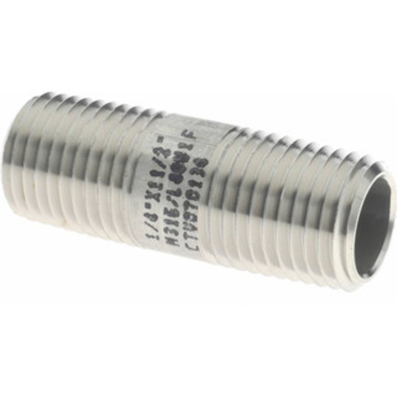 Merit Brass 1/4 x 1.5 316/316L Stainless Steel Pipe Nipple Welded, Threaded, Schedule 40 6104-150 – 36904407