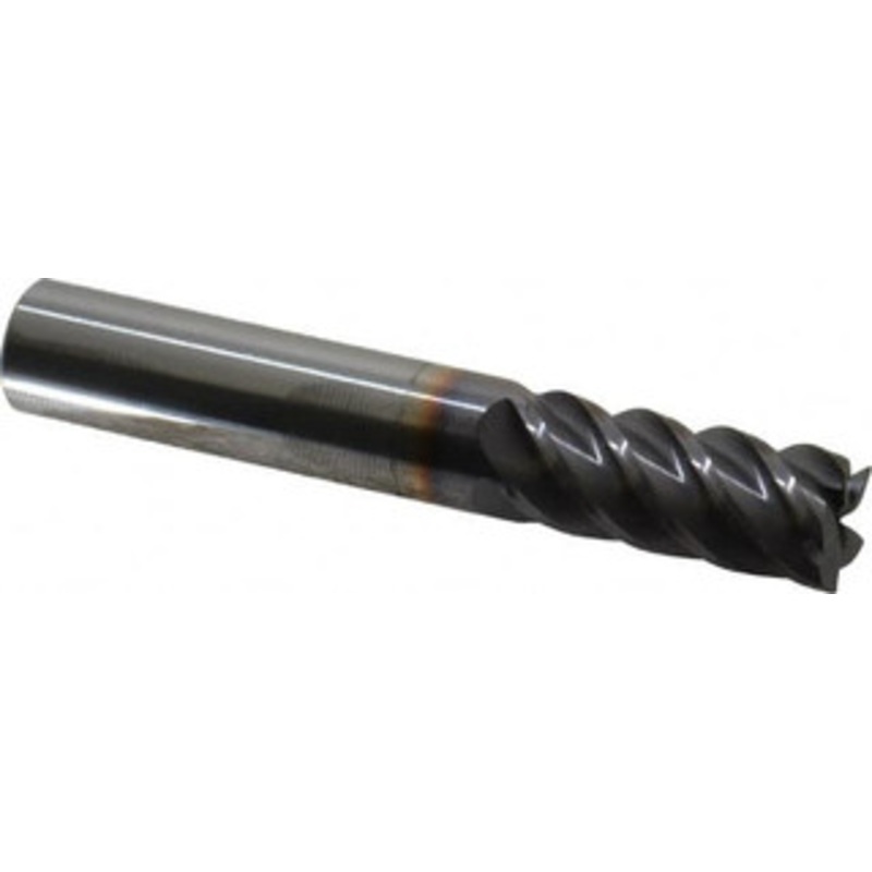 Niagara Cutter 7/16, 1 LOC, 7/16 Shank Diam, 2-3/4 OAL, 5 Flute, Solid Carbide Square End Mill Single End, TiAlN Finish, Spiral Flute, 45 Helix, Centercutting, Right Hand Cut, Right Hand Flute, Series S545 17003607 – 64083462
