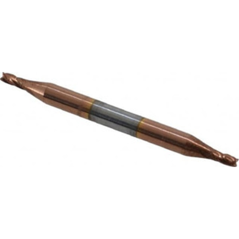 Accupro 1/16, 1/8 LOC, 1/8 Shank Diam, 1-1/2 OAL, 4 Flute, Solid Carbide Square End Mill Double End, TiCN Finish, Spiral Flute, 30 Helix, Centercutting, Right Hand Cut, Right Hand Flute 12185159 – 07763519